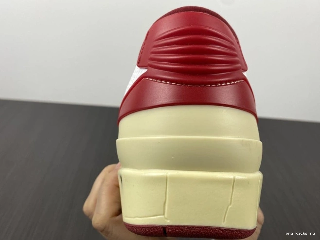 Rep Onekick Low DJ4375-106 Jordan White 2 SP Off-White Retro Red 0722